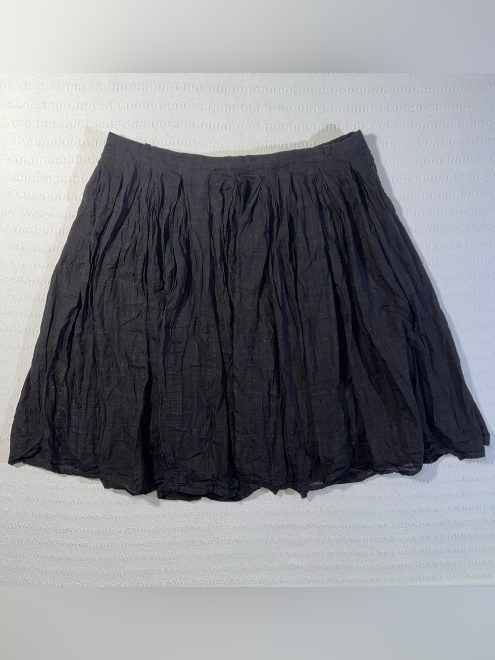 Hannoh A Line Pleated Skirt US Size 12 / 44 Cotton Quiet Luxury Preppy Grunge